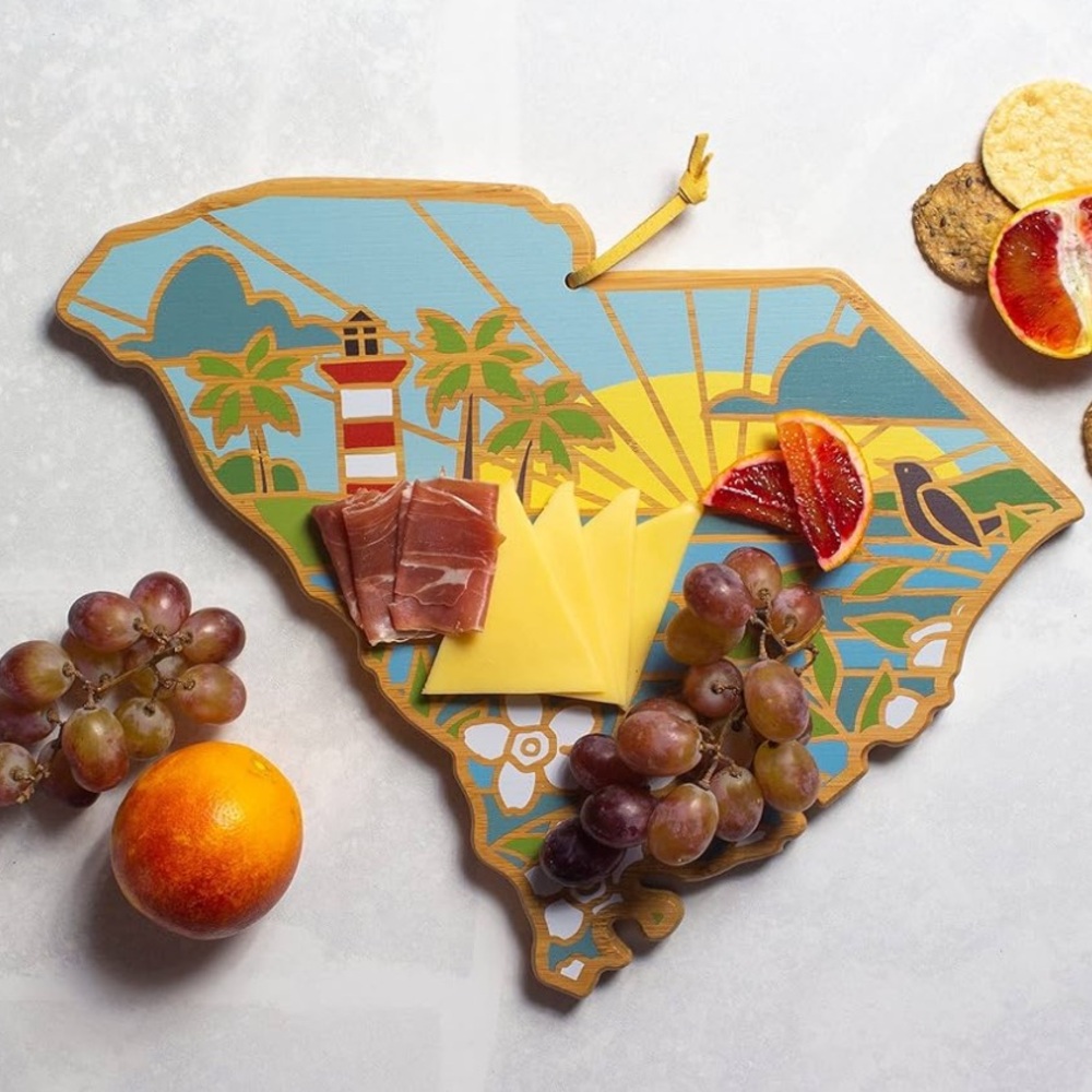 Totally Bamboo South Carolina Shaped Cutting Board and Charcuterie Platter - NWT - Picture 2 of 6